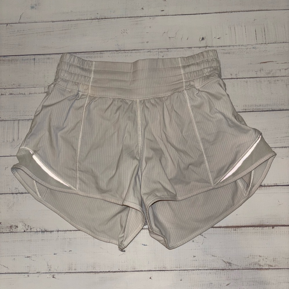 Lululemon White Hotty Hot Shorts